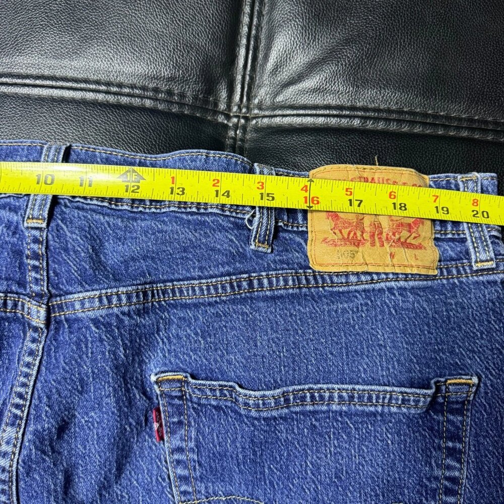 Levi's 505 Men's Straight Leg Jeans Blue Denim Regular‎ Fit Medium Wash W44 L30 - Picture 12 of 14